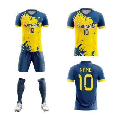 customizable soccer uniform kit for teams